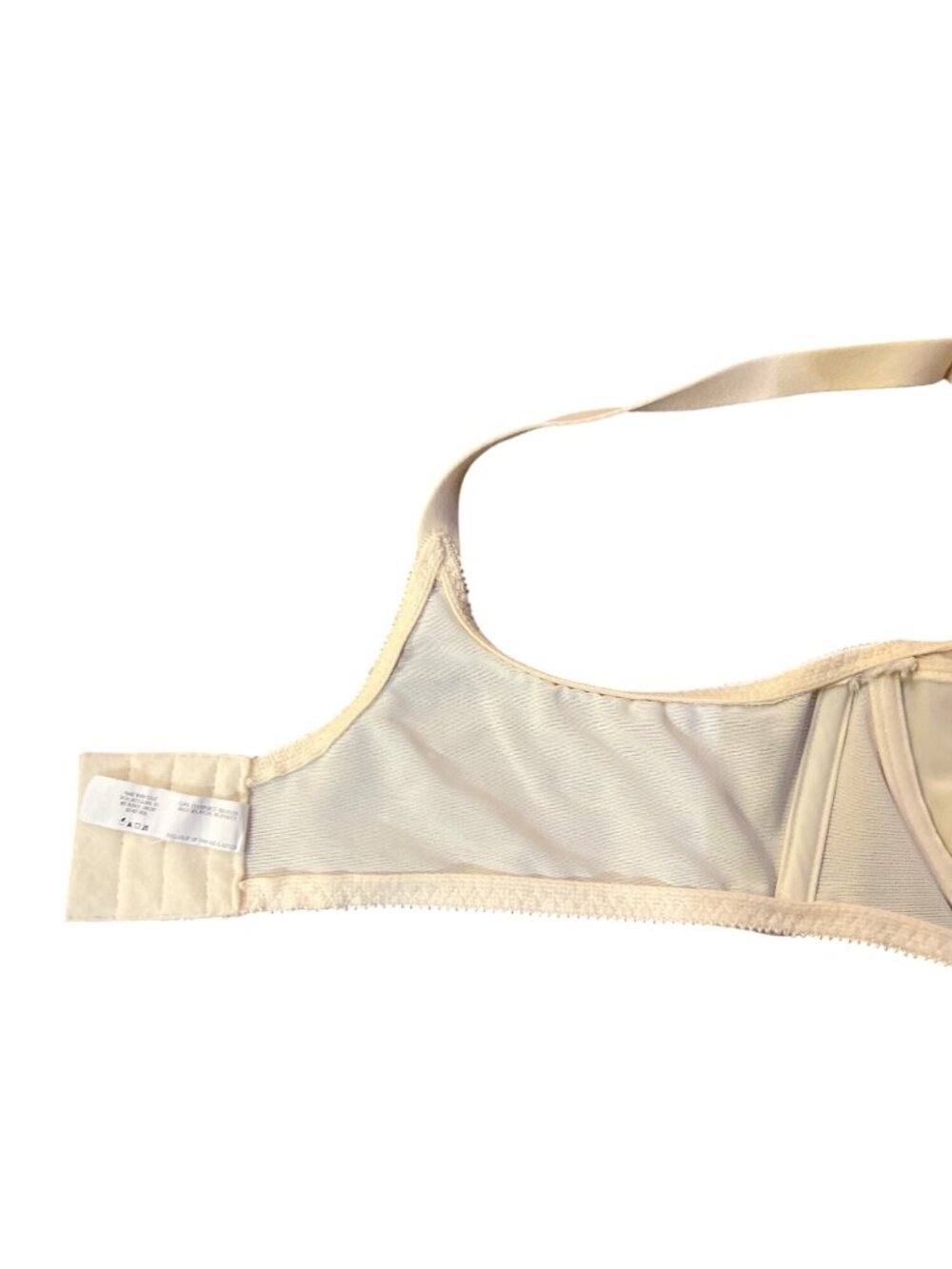 Full Coverage Bali Nude Bra Womens 38C Used Lace Mesh Underwire 0180 - Picture 11 of 13